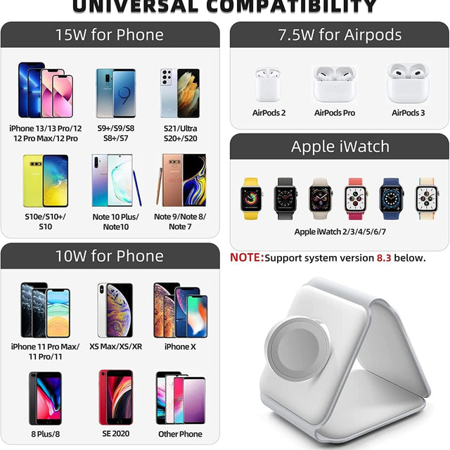 3 In 1 Wireless Folded Charging Pad