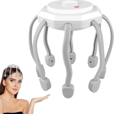 Hair Scalp Massager with 8 Vibrating Contacts